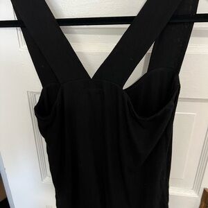 Black knitted tank. Nice thicker knit fabric.